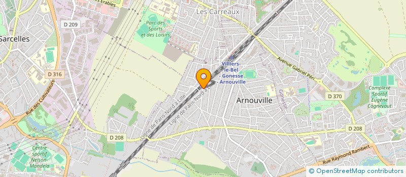 localisation de l'entreprise MADAME LAURE DIALLO  ARNOUVILLE