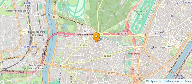 localisation de l'entreprise MADAME LAURE DOUIN à BOULOGNE-BILLANCOURT