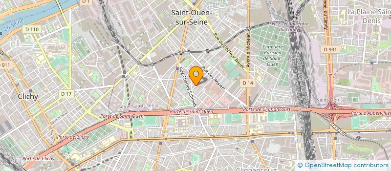 localisation de l'entreprise MADAME LAURE DUCHET à SAINT-OUEN-SUR-SEINE