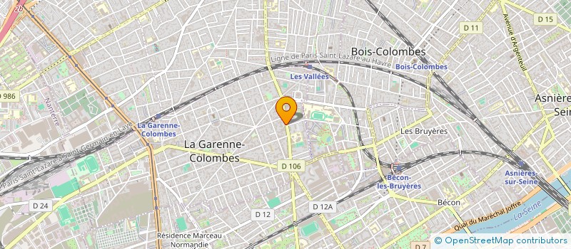 localisation de l'entreprise MADAME LAURE DULUC à LA GARENNE-COLOMBES