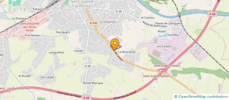 localisation de l'entreprise MADAME LAURE DUMAUX à SAINT-SULPICE-LA-POINTE