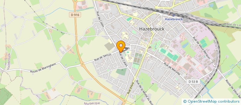 localisation de l'entreprise MADAME LAURE DUMONT  HAZEBROUCK