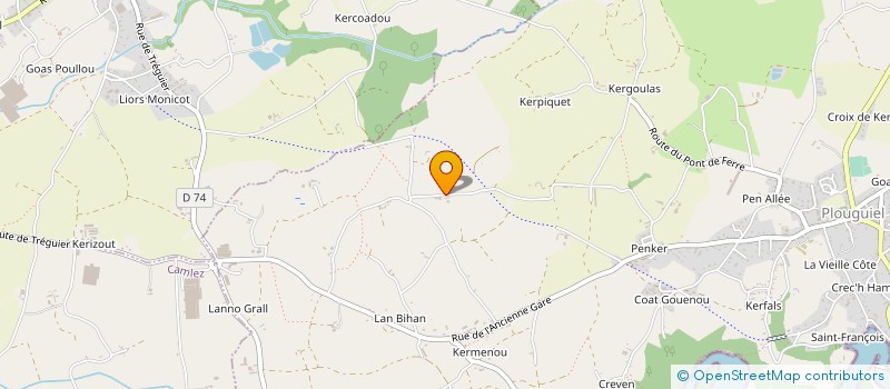 localisation de l'entreprise MADAME LAURE DUMONTIER  MINIHY-TREGUIER