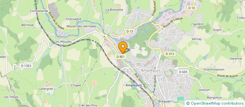 localisation de l'entreprise MADAME LAURE DUPERRAY  AMPLEPUIS