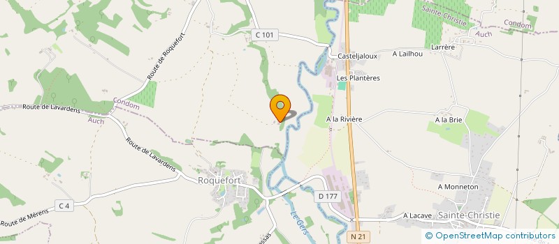 localisation de l'entreprise MADAME LAURE DUPLANTE  MONTESTRUC-SUR-GERS