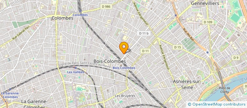 localisation de l'entreprise MADAME LAURE DUPONT à BOIS-COLOMBES