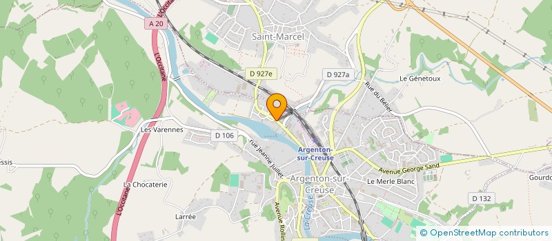 localisation de l'entreprise MADAME LAURE EBUTERNE à ARGENTON-SUR-CREUSE