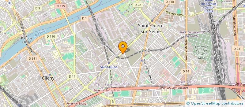 localisation de l'entreprise MADAME LAURE FABRE à SAINT-OUEN-SUR-SEINE