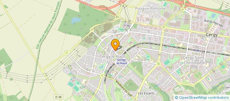 localisation de l'entreprise MADAME LAURE FAUSSI NOUMBISSIE  CERGY