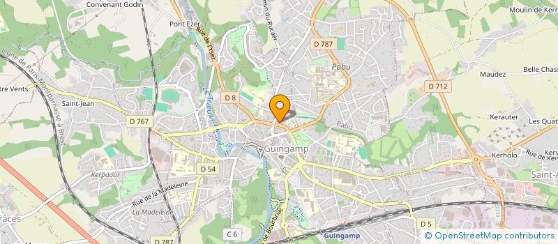 localisation de l'entreprise MADAME LAURE FAUVET  GUINGAMP