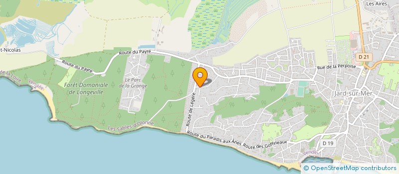 localisation de l'entreprise MADAME LAURE FAVREAU  JARD-SUR-MER