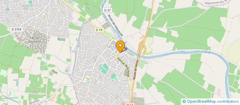 localisation de l'entreprise MADAME LAURE FIELBAL  SERIGNAN