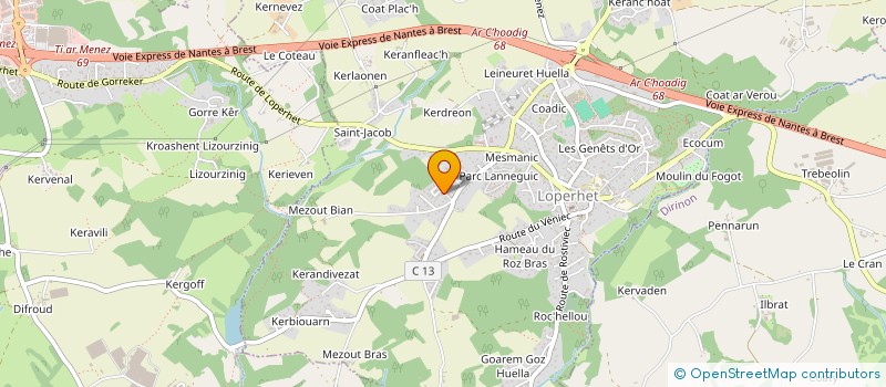 localisation de l'entreprise MADAME LAURE FLOC H  PLOUGASTEL-DAOULAS