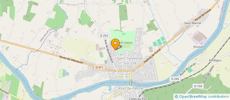 localisation de l'entreprise MADAME LAURE FONVIEILLE  SAINT-SYLVESTRE-SUR-LOT