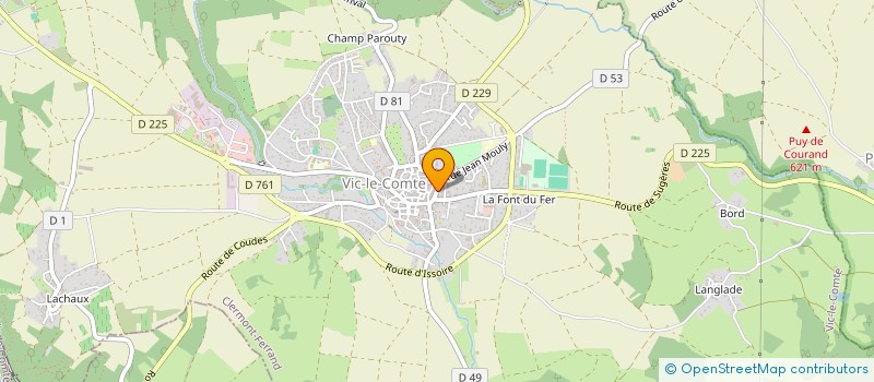 localisation de l'entreprise MADAME LAURE FORISSIER  VIC-LE-COMTE