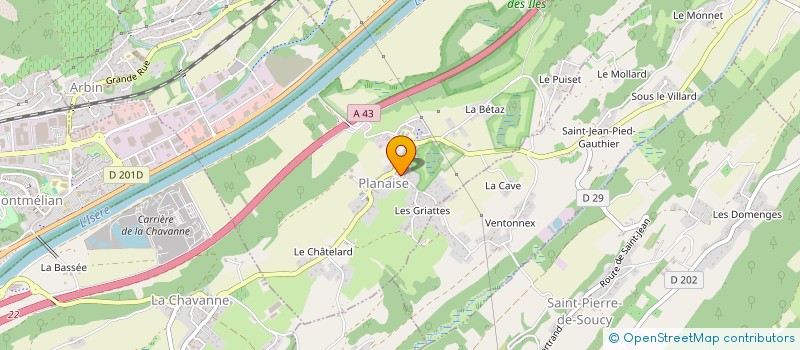 localisation de l'entreprise MADAME LAURE FRAYCHET  PLANAISE