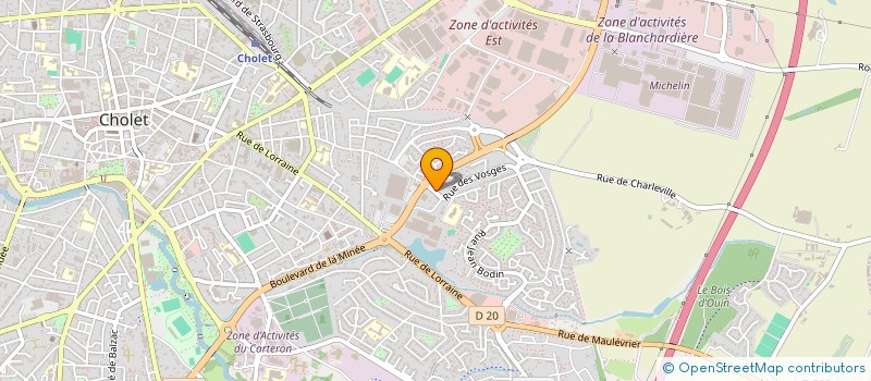 localisation de l'entreprise MADAME LAURE FRICONNEAU  CHOLET