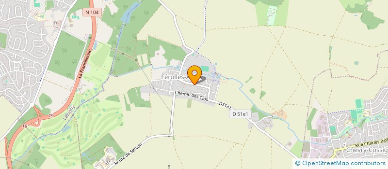 localisation de l'entreprise MADAME LAURE FRONTEAU  FEROLLES-ATTILLY