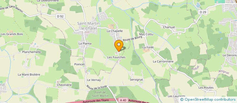 localisation de l'entreprise MADAME LAURE GABRIELLE GRISARD  SAINT-MARTIN-LE-CHATEL