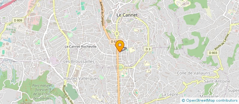 localisation de l'entreprise MADAME LAURE GALLAY à LE CANNET