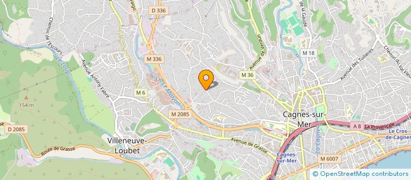 localisation de l'entreprise MADAME LAURE GALLIAN à CAGNES-SUR-MER