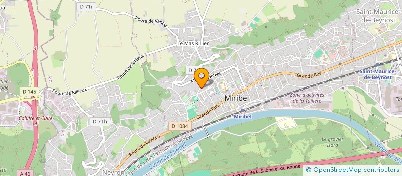 localisation de l'entreprise MADAME LAURE GAMBARINI  MIRIBEL