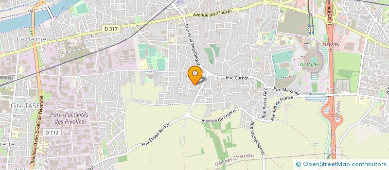 localisation de l'entreprise MADAME LAURE GARITEY  DECINES-CHARPIEU