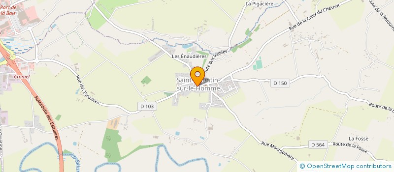 localisation de l'entreprise MADAME LAURE GARNIER  SAINT-QUENTIN-SUR-LE-HOMME