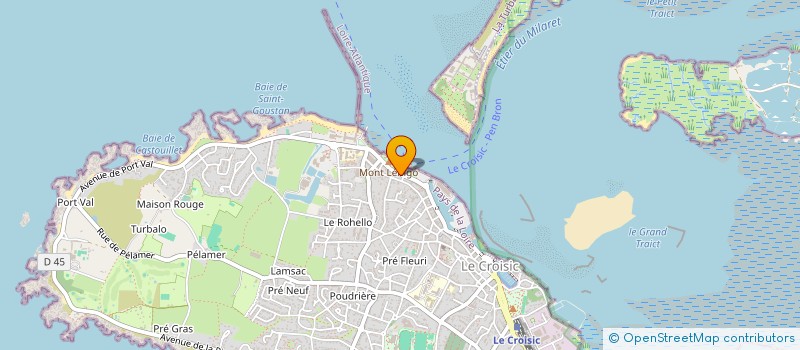 localisation de l'entreprise MADAME LAURE GASNIER  LE CROISIC