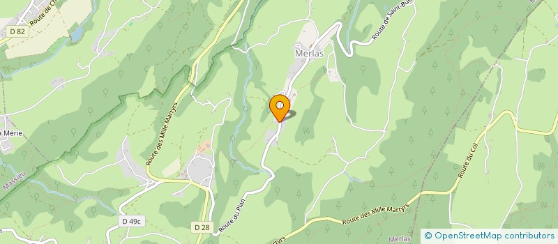 localisation de l'entreprise MADAME LAURE GATTI  MERLAS