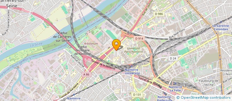 localisation de l'entreprise MADAME LAURE GEROMEGNACE  NANTERRE