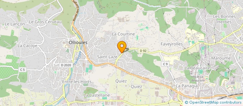 localisation de l'entreprise MADAME LAURE GIGNAC à OLLIOULES