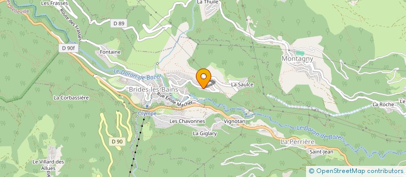 localisation de l'entreprise MADAME LAURE GIROD  BRIDES-LES-BAINS