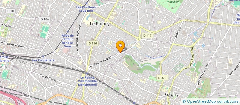 localisation de l'entreprise MADAME LAURE GLOTIN à LE RAINCY