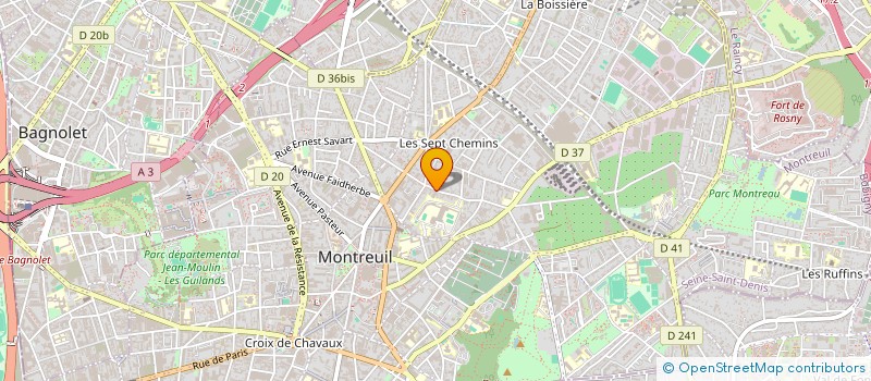 localisation de l'entreprise MADAME LAURE GORIN  MONTREUIL