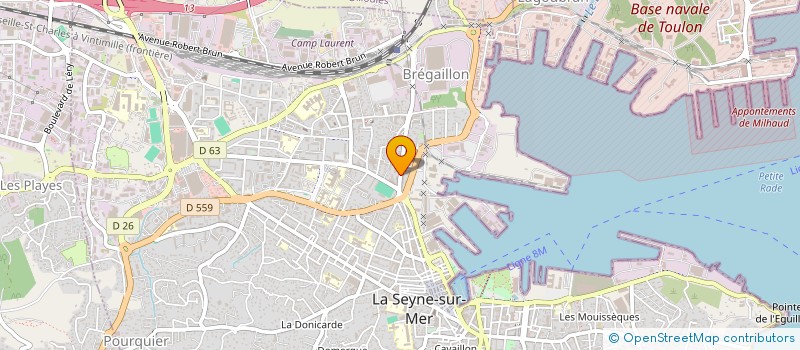 localisation de l'entreprise MADAME LAURE GOUTTEFANGEAS  LA SEYNE-SUR-MER