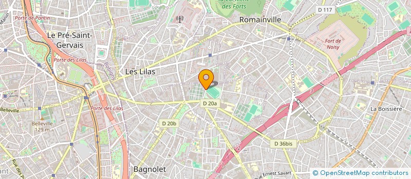 localisation de l'entreprise MADAME LAURE GRANDGIRARD à BAGNOLET