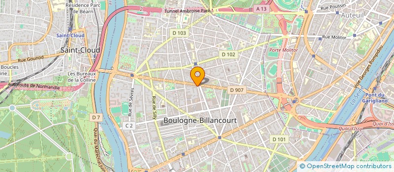 localisation de l'entreprise MADAME LAURE GRANDMAIRE  BOULOGNE-BILLANCOURT