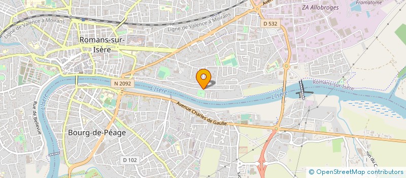 localisation de l'entreprise MADAME LAURE GRANIER  ROMANS-SUR-ISERE