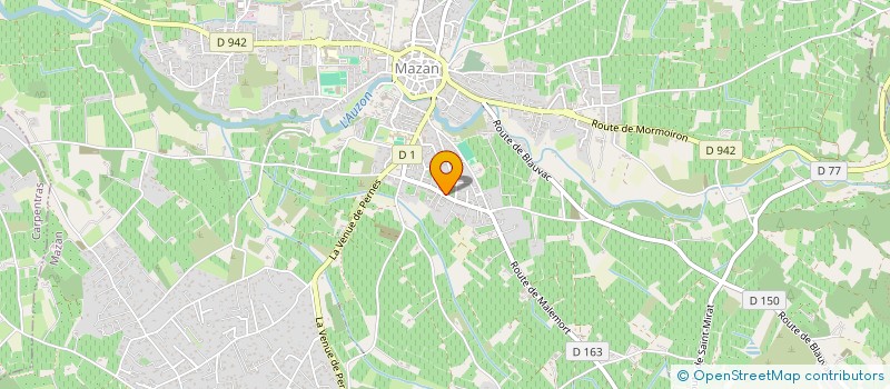 localisation de l'entreprise MADAME LAURE GREBERT  MAZAN