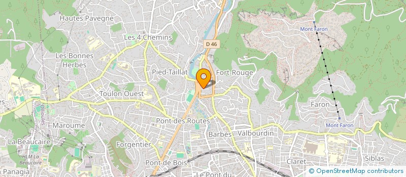 localisation de l'entreprise MADAME LAURE GROS à TOULON