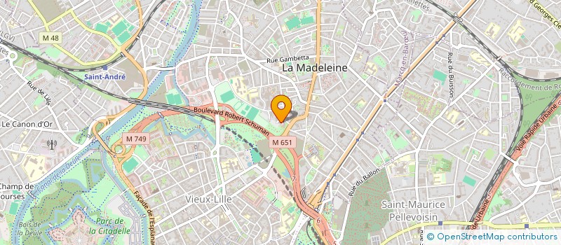 localisation de l'entreprise MADAME LAURE GUAMIS à LA MADELEINE