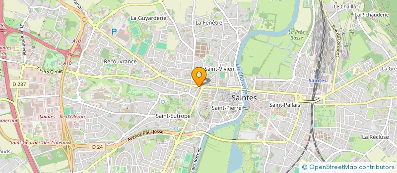 localisation de l'entreprise MADAME LAURE GUEILHERS  SAUJON