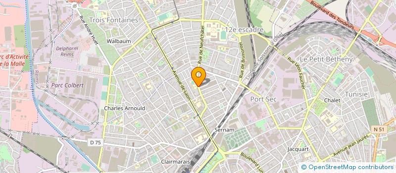 localisation de l'entreprise MADAME LAURE GUELLE  REIMS