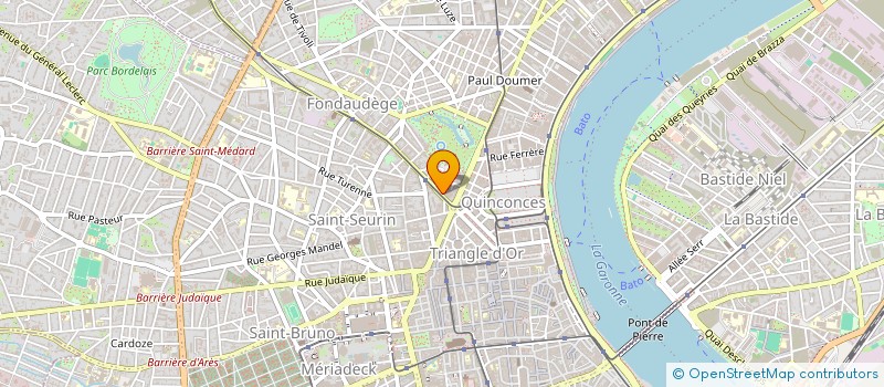 localisation de l'entreprise MADAME LAURE GUILHAUMAUD D'ARFEUILLE  BORDEAUX