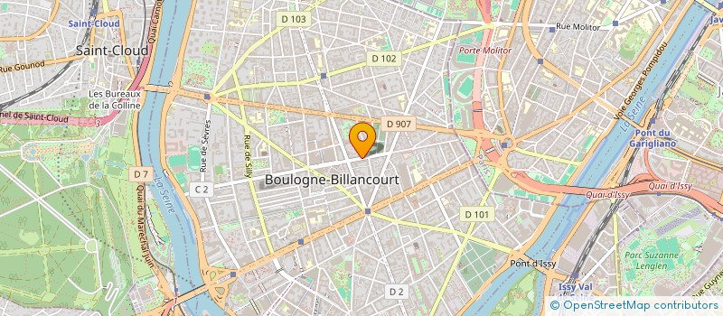 localisation de l'entreprise MADAME LAURE GUILLERE à BOULOGNE-BILLANCOURT