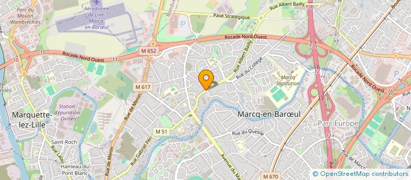 localisation de l'entreprise MADAME LAURE GUILLET à MARCQ-EN-BARŒUL