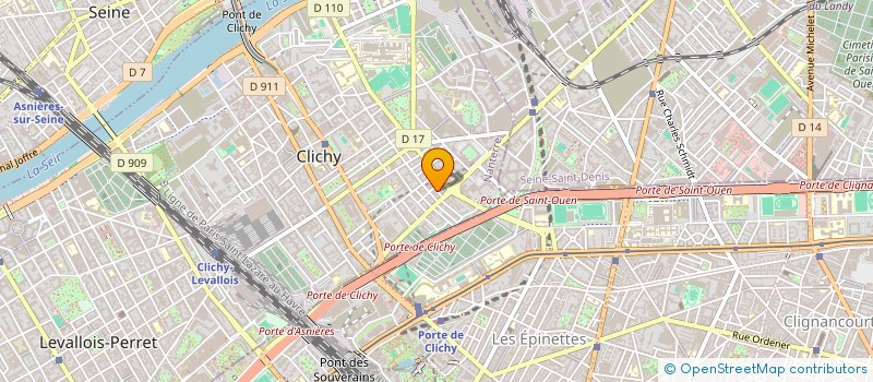 localisation de l'entreprise MADAME LAURE GUILLET à CLICHY