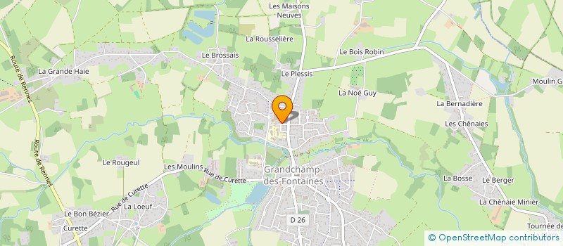 localisation de l'entreprise MADAME LAURE HASCOET  GRANDCHAMP-DES-FONTAINES