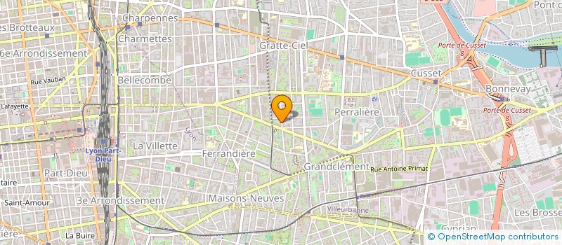 localisation de l'entreprise MADAME LAURE-HELENE BUSSIERE  VILLEURBANNE